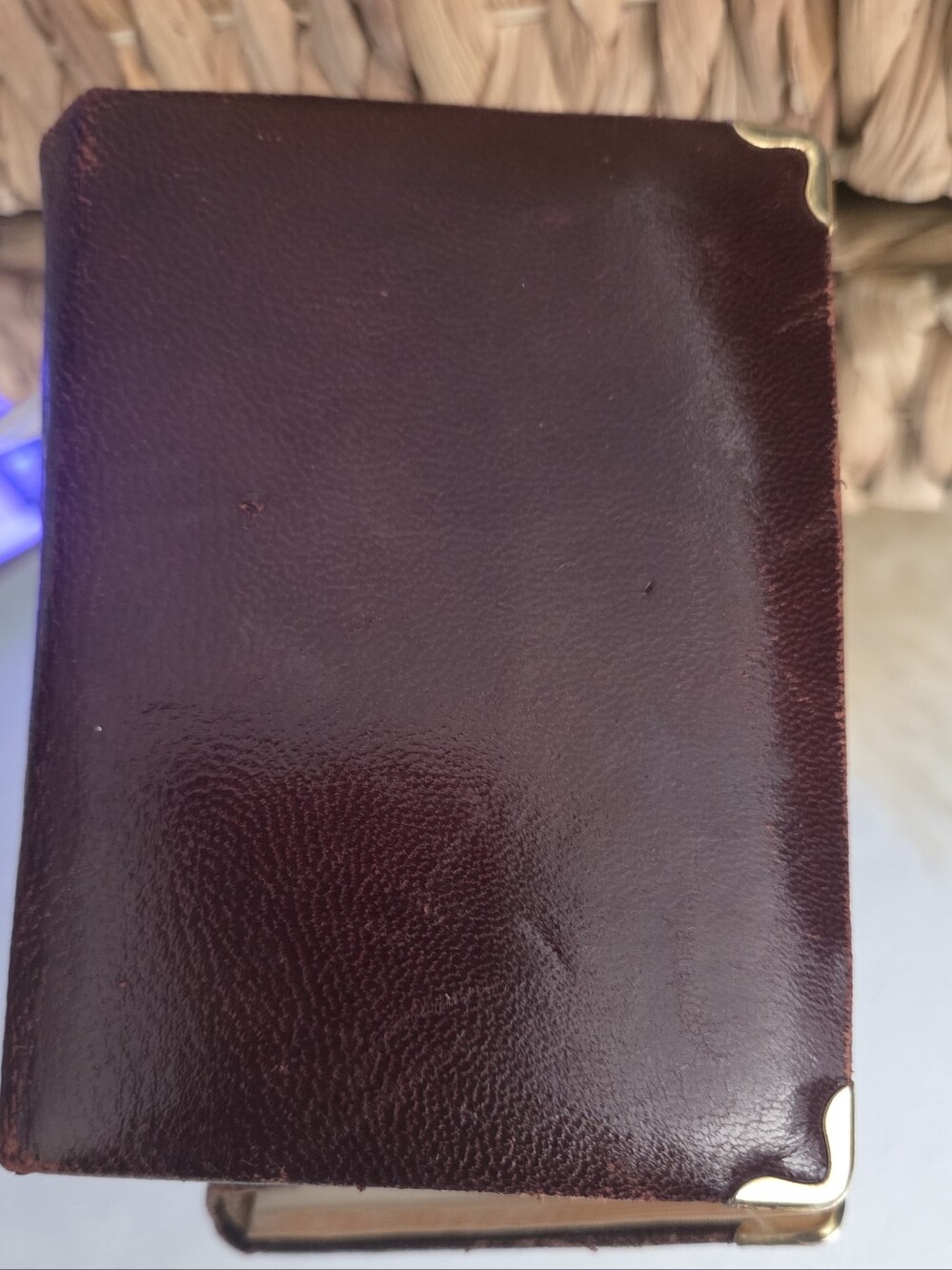 Vintage Italian Leather Pocket Agenda & Telephone Directory - Unused